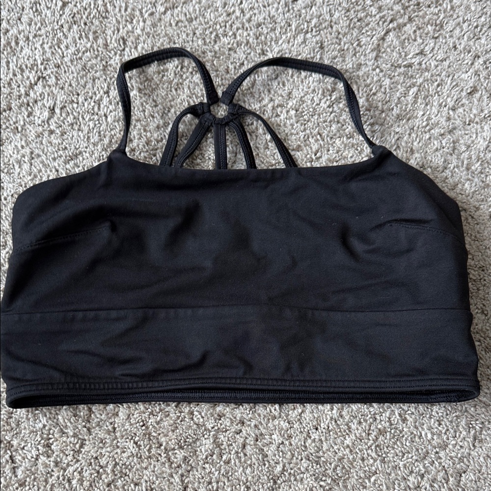 Soma Black Strappy Sports Bra sz medium
